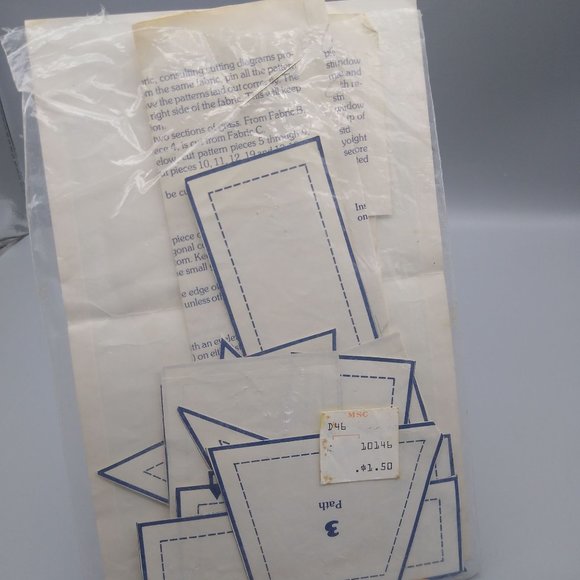 Vintage Quilt Sewing Patterns, Calico House Pillow Fabric Applique 3761 by Yours - Picture 2 of 2